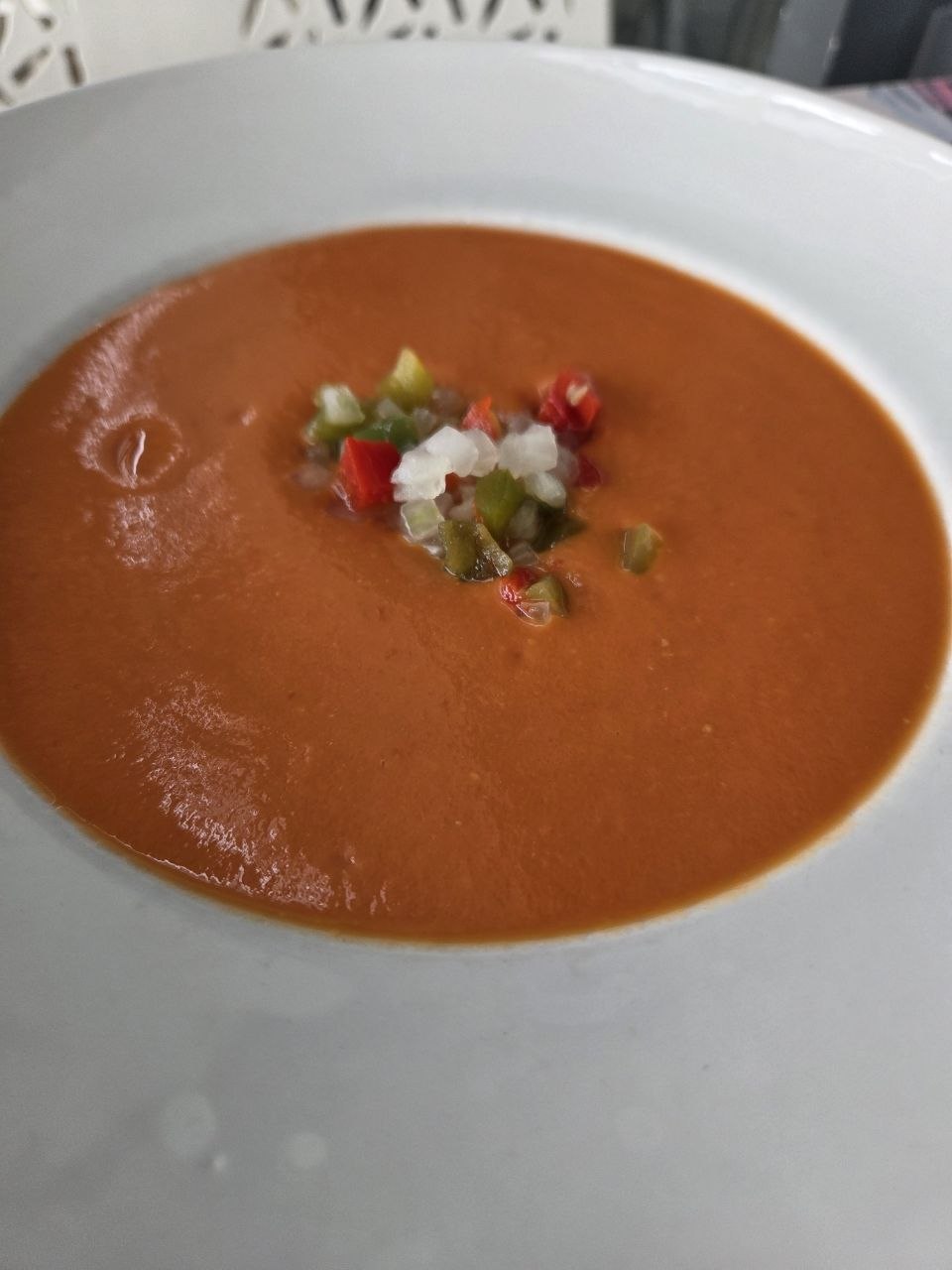 Gazpacho con picadillo
